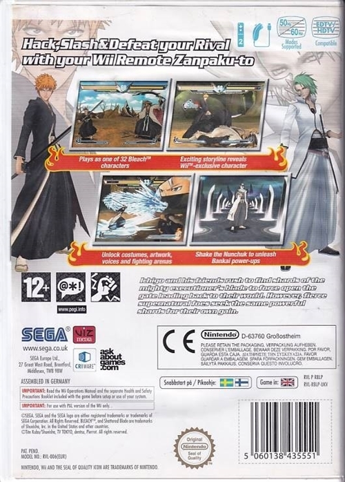 Bleach Shattered Blade - Wii (B Grade) (Genbrug)